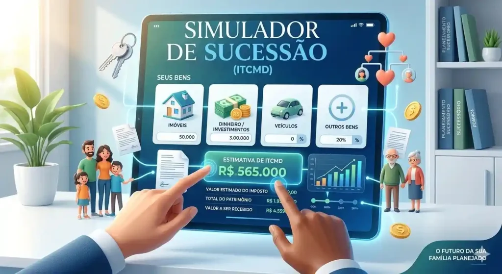 Simulador de Sucessão (ITCMD) Veja o Imposto Real Devido