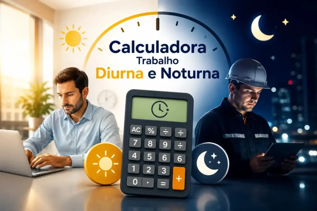 Calculadora de turnos de trabalho diurnos e noturnos
