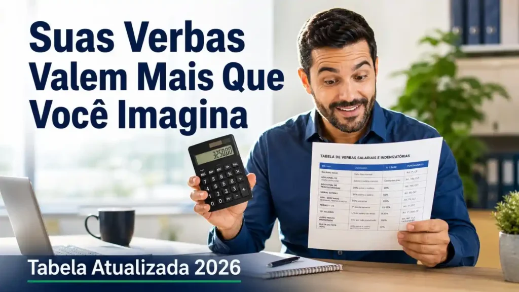 Imagem para Tabela das Verbas Salariais e Indenizatórias Trabalhistas