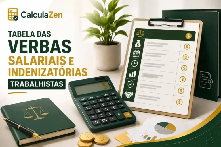 Imagem em destaque para a tabela de pagamentos de salários e compensações relacionados a benefícios trabalhistas.