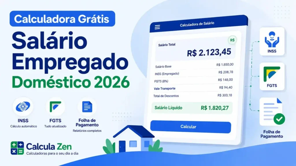 Imagem para Calculadora Salário Empregador Doméstico