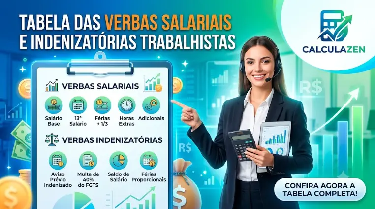 Imagem para a tabela de pagamentos de salários e compensações relacionados a benefícios trabalhistas.
