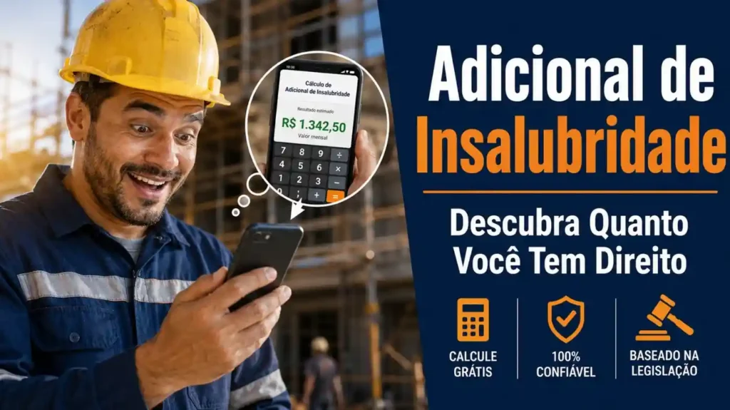 Um homem está olhando para o celular e vendo o salário de risco calculado para ele.